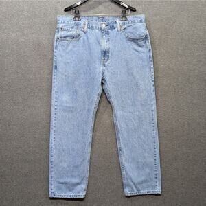 Levis 505 Jeans Mens 38x30 Straight Leg Blue Medium Wash Denim Modern